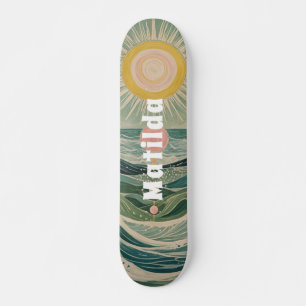 Zonnestoot gepersonaliseerd skateboard