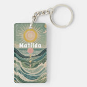 Zonnestoot gepersonaliseerd sleutelhanger (achterkant)