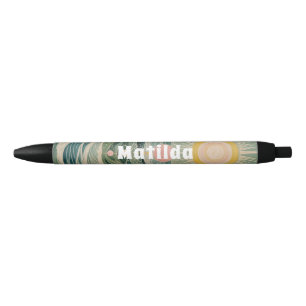 Zonnestoot gepersonaliseerd zwarte inkt pen