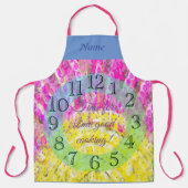 Zonnestraal in geel Schort en Fuchsia (Voorkant)