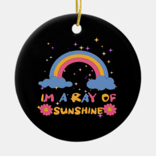 Zonnestraal Keramisch Ornament