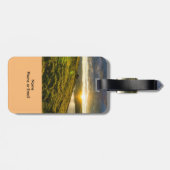 Zonnestraal over het Bagagelabel van de bergen (Achterkant horizontaal)