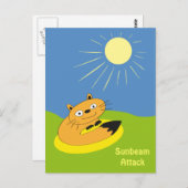 zonnestraalaanval briefkaart (Voorkant / Achterkant)