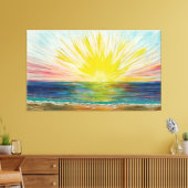Zonnestraalreflecties Canvas Afdruk (Insitu (Woonkamer))