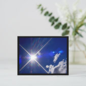 Zonnestralen Briefkaart (Staand voorkant)