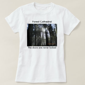 Zonnestralen door de bomen t-shirt