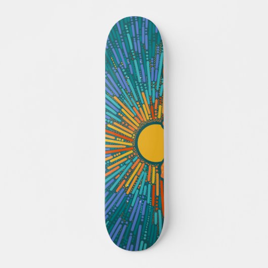 Zonnestralen Skateboard (Voorkant)