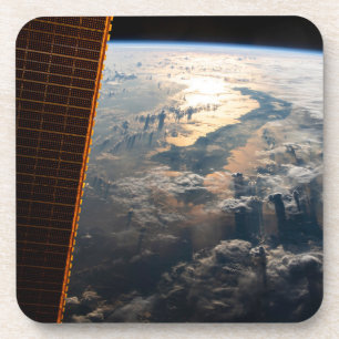 Zonnestralen van Celebes Zee in Zuidoost-Azië Bier Onderzetter