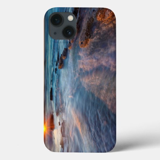 Zonnestralen verlichten de Stille Oceaan Case-Mate iPhone Case (Achterkant)