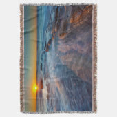 Zonnestralen verlichten de Stille Oceaan Deken (Voorkant Verticaal)