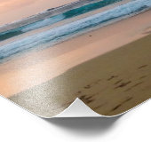 Zonnestrand en oceaan foto afdruk (Hoek)