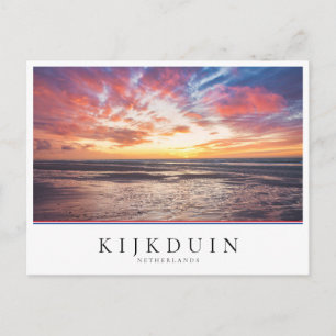 Zonnestrand en zee briefkaart