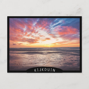 Zonnestrand en zee briefkaart