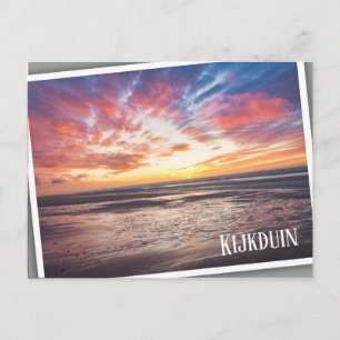 Zonnestrand en zee briefkaart