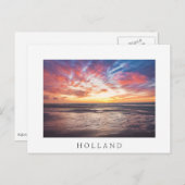 Zonnestrand en zee briefkaart (Voorkant / Achterkant)