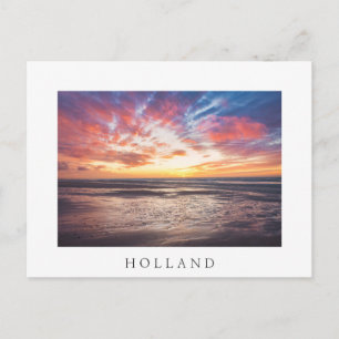 Zonnestrand en zee briefkaart