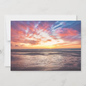 Zonnestrand en zee magnetische uitnodiging (Voorkant)