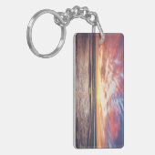 Zonnestrand en zee sleutelhanger (Voorkant Links)