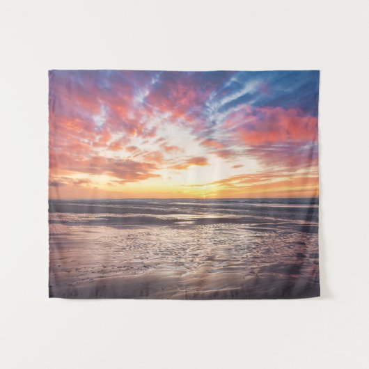 Zonnestrand en zee wandkleed (Voorkant (horizontaal))