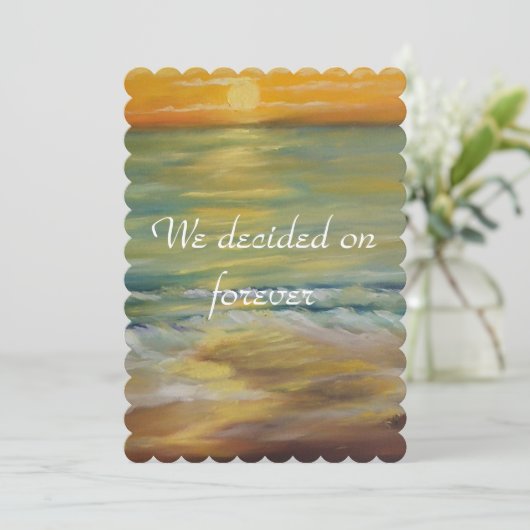 Zonnestrandvoorstel Kaart (Staand voorkant)