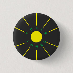 Zonnestroombadge Ronde Button 3,2 Cm