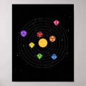 Zonnesysteemdoekset Astrologie tablet RPG Poster (Voorkant)
