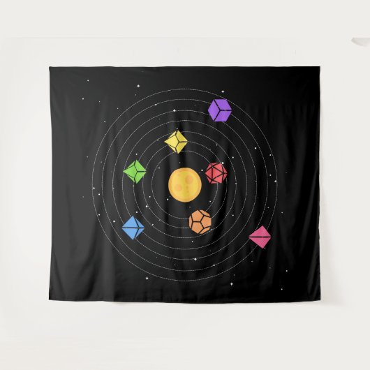 Zonnesysteemdoekset Astrologie tablet RPG Wandkleed (Voorkant (horizontaal))