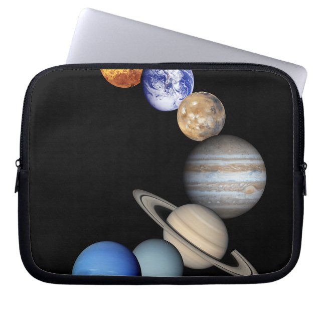 Zonnesysteemmontage Laptop Sleeve (Voorkant)