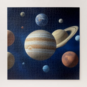 Zonnesysteemmontage Legpuzzel