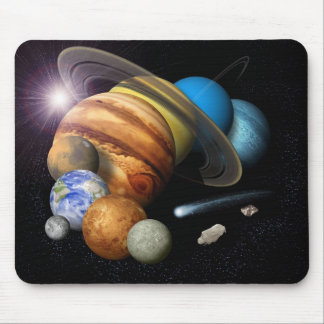 Zonnesysteemmontage Muismat
