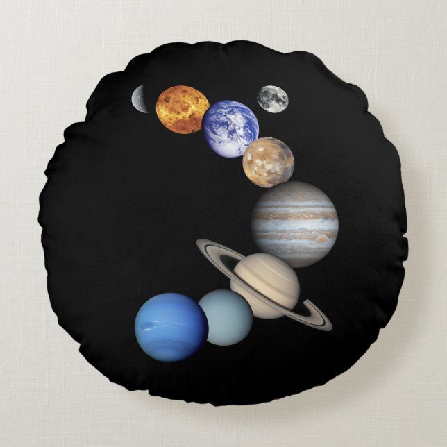 Zonnesysteemmontage Rond Kussen (Voorkant)