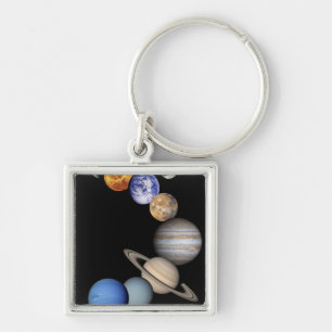 Zonnesysteemmontage Sleutelhanger