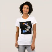 Zonnesysteemmontage T-shirt (Voorkant volledig)