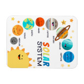 Zonnesysteemplaneten Ruimteeducatieve Homeschool Magneet (Horizontaal)