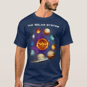 Zonnesysteemplaneten Science Space Astronomie STEM T-shirt