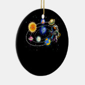 Zonnesysteemplaneten Wetenschap Ruimtevaartastrona Keramisch Ornament (Rechts)