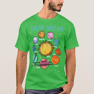 Zonnesysteemplaneten Wetenschap Ruimtevaartboys Me T-shirt