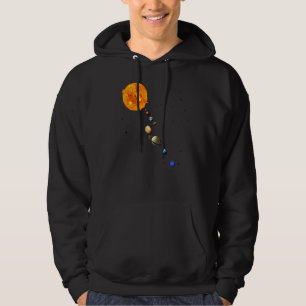 Zonnesysteemrealistische ruimtevaartinstallaties O Hoodie