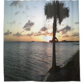 Zonnetijd bij de strand douchegordijn (Voorkant)