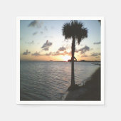 Zonnetijd bij de strand servet (Voorkant)