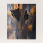 Zonnetijd bij Tweede strand in het Nationaal Park  Legpuzzel (Verticaal)