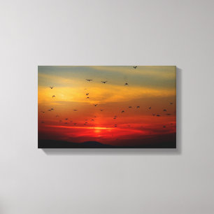 Zonnetijd Canvas Afdruk