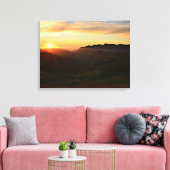 Zonnetijd centrale kust canvas afdruk (Insitu (Woonkamer))