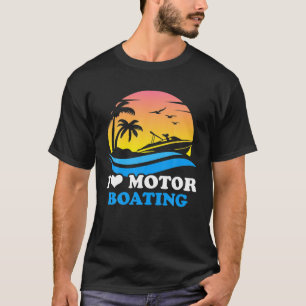 Zonnetijd I Love Motor Boating T-shirt