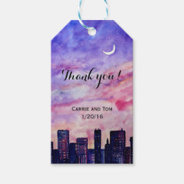 Zonnetijd in de stad cadeaulabel