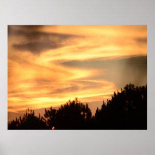 Zonnetijd in het Poster van de bossen