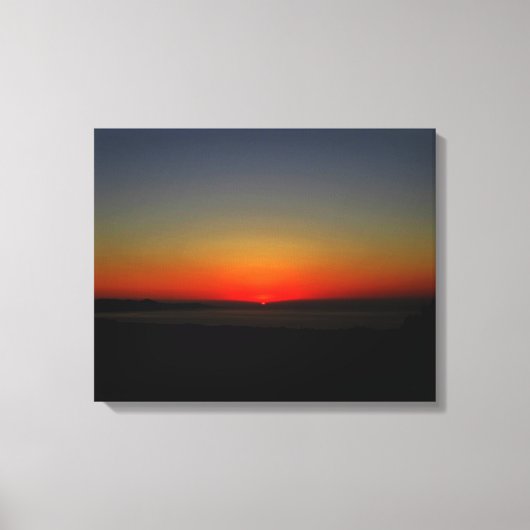 Zonnetijd in het water canvas afdruk (Voorkant)