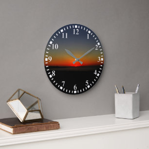 Zonnetijd in het water grote klok