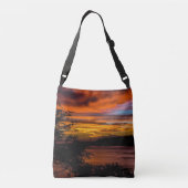 Zonnetijd in Praia, Kaapverdië Crossbody Tas (Achterkant)