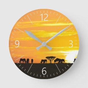 Zonnetijd in Serengeti Ronde Klok